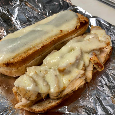 barbeque chicken sub sandwich